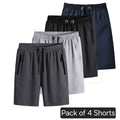 Combo of 3 Men's Stretchable Cotton Shorts